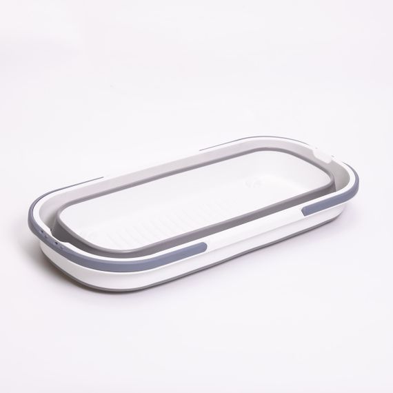 Складное ведро-таз из пластика с силиконовыми вставками для дома, дачи и путешествий HP-35015-2 | Зображення 6