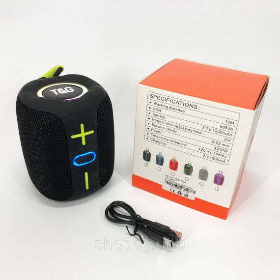 Світлова bluetooth колонка з хорошим звуком TG658, Колонка usb s Bluetooth з rgb світломузикою OH-10 | Зображення 9