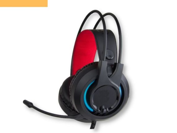 Игровые наушники с микрофоном и регулировкой высоты и LED RGB подсветкой XPRO HG20 Chief II черные (23712-01_735)