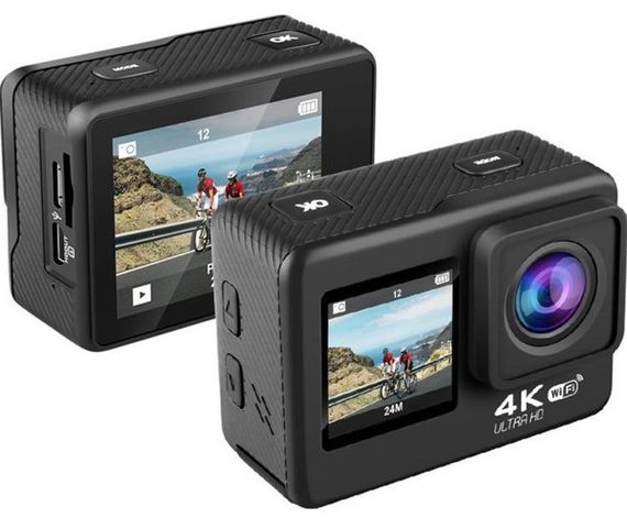 Екшн-камера водонепроникна спортивна CSZ-Q60AR 9464 з пультом, чорна | Зображення 1