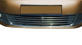 Накладки на передній бампер Comfort (5 част., нерж) для Volkswagen Caddy 2010-2015рр