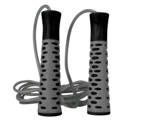 Скакалка PowerPlay 4206 Jump Rope PRO+ Сіро-чорна 2,75 м (PP_4206_Grey/Black) | Зображення 3