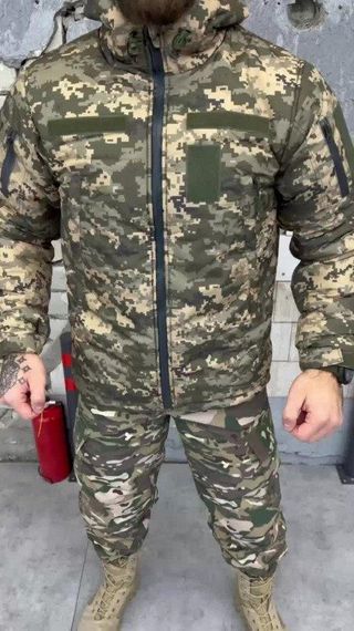 Зимняя тактическая куртка пиксель lieutenant  ВТ6843 | Зображення 9