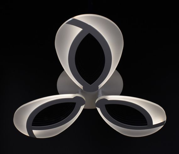 Люстра світлодіодна стельова LED світильник для квартири на стелю лед з пультом 26103 Білий 8х49х49 см. | Зображення 4