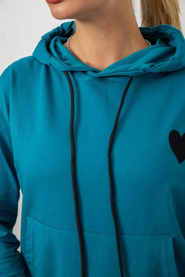 Спортивный костюм женский двухнитка, цвет бирюзовый, 214R1419-004 | Зображення 4
