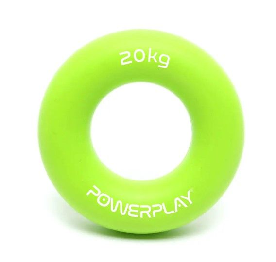 Еспандер кистьовий силіконовий PowerPlay PP-4324 Hand Grip Ring Medium 20 кг Зелений (PP_4324_20kg)