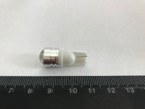 Лампа світлодіод б/ц 12V W5W T10 ЛінЗА 1.5W біла | Зображення 2