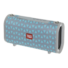 Портативная колонка T&amp;G TG123, Bluetooth, радио, speakerphone, серо-голубой