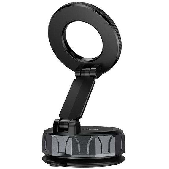Автотримач Borofone BH140 Gloria Vacuum Suction Magnetic (center console) Black / Metal gray | Зображення 4