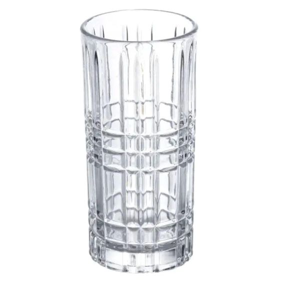 Набор стаканов Geometric Glass 6 штук по 300 мл с рельефным узором HP-17-3 | Зображення 2