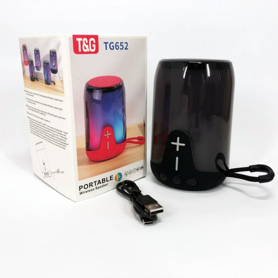 Акумуляторна переносна колонка TG652 Портативний блютус колонка | Bluetooth колонка UP-680 для вулиці | Зображення 8