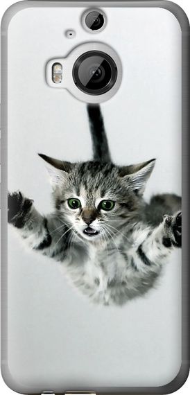 Чехол на HTC One M9 Plus Летящий котёнок "2322u-134-17620"