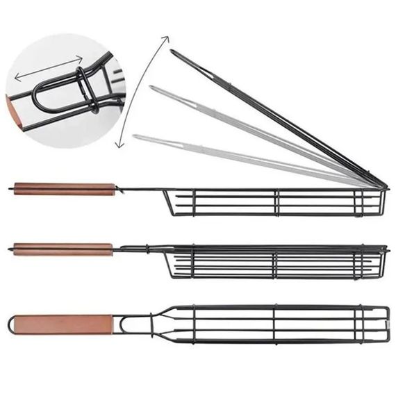 Сітка-гриль для овочів UNIQUE, Грати для грилю, Сітка для барбекю