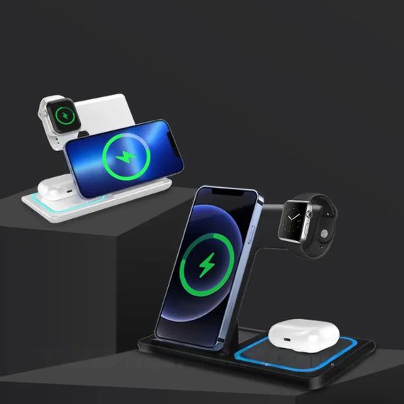 Бездротова зарядка 3-в-1 15 Вт XPRO Simple (23457468501_661) | Зображення 2