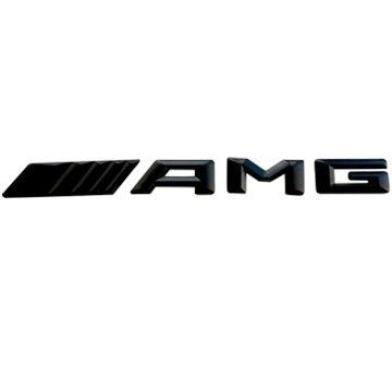 Эмблема AMG на крышку багажника  Mercedes Benz All models (чёрная/L=185mm/ H=18mm),M 220 817 0815