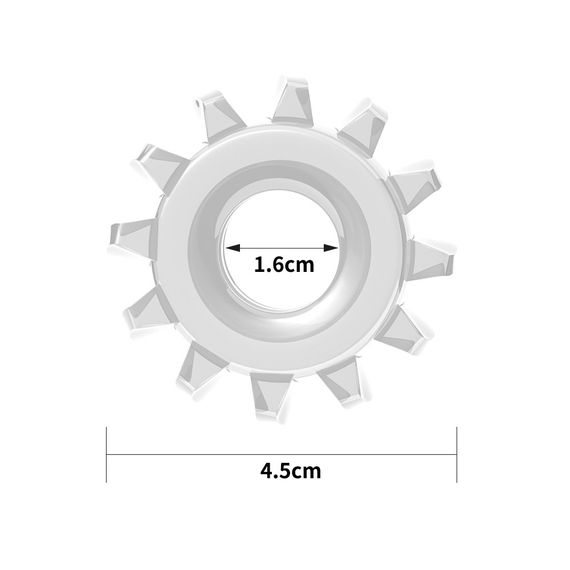 Эрекционное кольцо - Power Plus Cockring 3 Clear sexstyle | Зображення 1