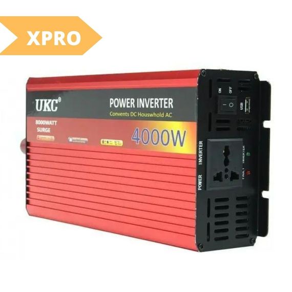 Преобразователь напряжения XPRO с 12V на 220V 4000W (15) красный (MER-15415_1923) | Зображення 1