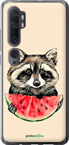 Чохол на Xiaomi Mi Note 10 Єнотик з кавуном "4605t-1820-2448"