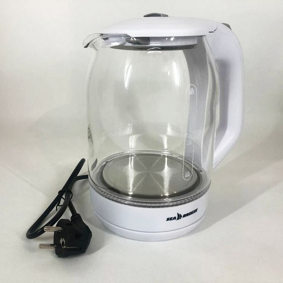 Электрочайник стеклянный Sea Breeze SB-015, 1.8 л, 1850 Вт, с подсветкой | Зображення 2