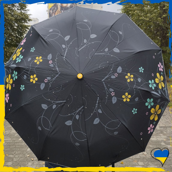 Парасолька жіноча. Антивітер. Парасолька напівавтомат | Зображення 1