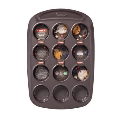 Форма для выпечки PYREX Asimetria 38 х 25 см для маффинов 12 ячеек (AS12BU0)