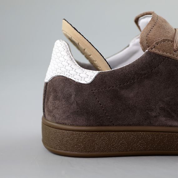 Кеди жіночі замшеві 591443 Коричневі 36 37 38 39 40 41 | Зображення 6