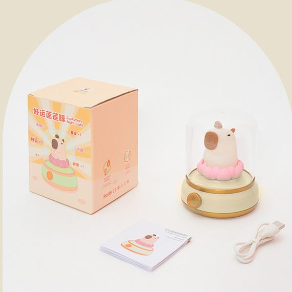 Ночник Capybara and Lotus Yellow | Зображення 5