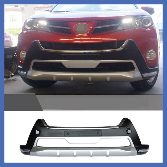 Накладка на передній бампер (2013-2015) для Toyota Rav 4 2013-2018 рр. | Зображення 1