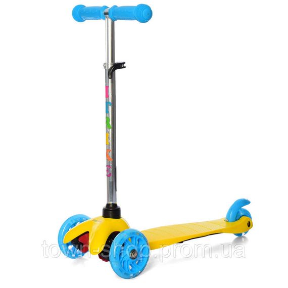 Детский самокат iTrike BB 3-013-4-C-Y MINI светящиеся колеса