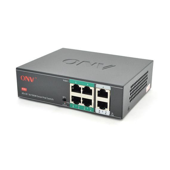 4х портовый PoE коммутатор с автоперезапуском ONV-H1064PSD, IEEE802.3a f/at | Зображення 1