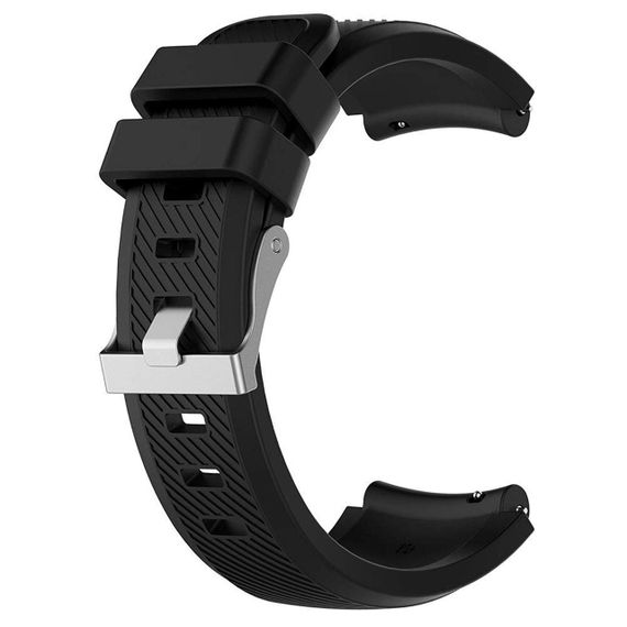 Силиконовый ремешок Primo для часов Xiaomi Huami Amazfit SportWatch 2 / Amazfit Stratos - Black | Зображення 1