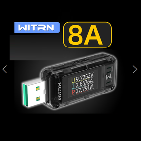 USB тестер напруги та струму WITRN A2 (з визначенням протоколів заряджання)