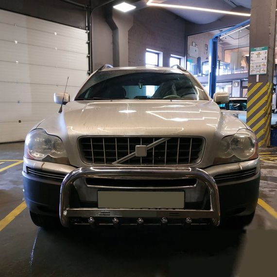 Кенгурятник WT004 (нерж) для Volvo XC90 2002-2016 гг | Зображення 1