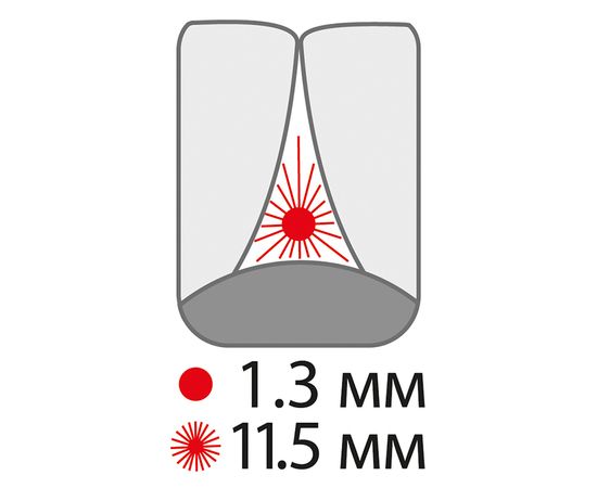 Міжзубні щітки paro® FLEXI-GRIP, xх-великі, чорні, циліндричні (Ø щітки 11.5 мм, ДОО* 3.1 мм), 1уп. х 4 шт. | Зображення 1