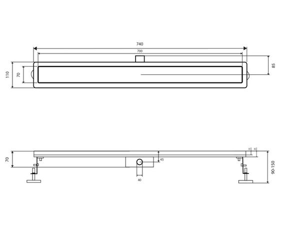 Трап Qtap Taurus FA700 з сухим затвором QTTAUFA700 | Зображення 1