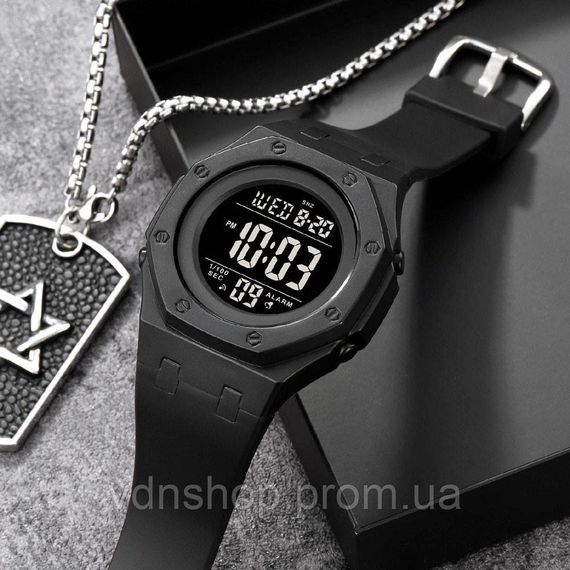 Чоловічі армійські водостійкі тактичні годинники SKMEI 2048BKBK, Армійські електронні годинники ZV-10 | Зображення 2