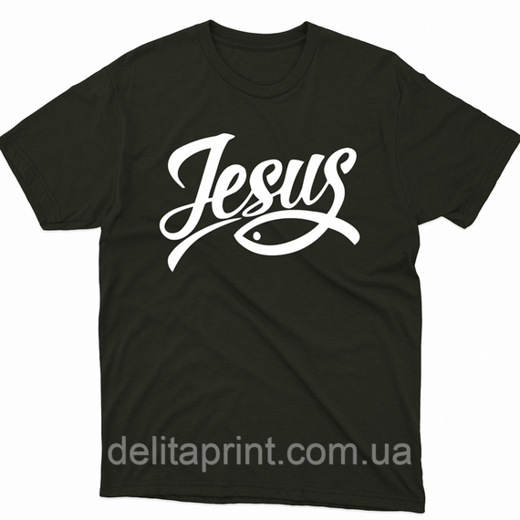 Футболка з християнським принтом Jesus, Ісус. FH-1