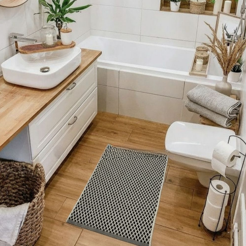 Килимок для підлоги Сома 50*80см чорний Дариана | Зображення 3
