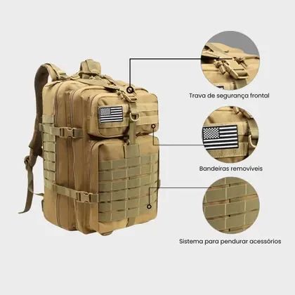 Військовий тактичний рюкзак OPERATOR 50L PRO MOLLE – посилений, водостійкий, штурмовий рюкзак для ЗСУ, туризму та виживання + пода