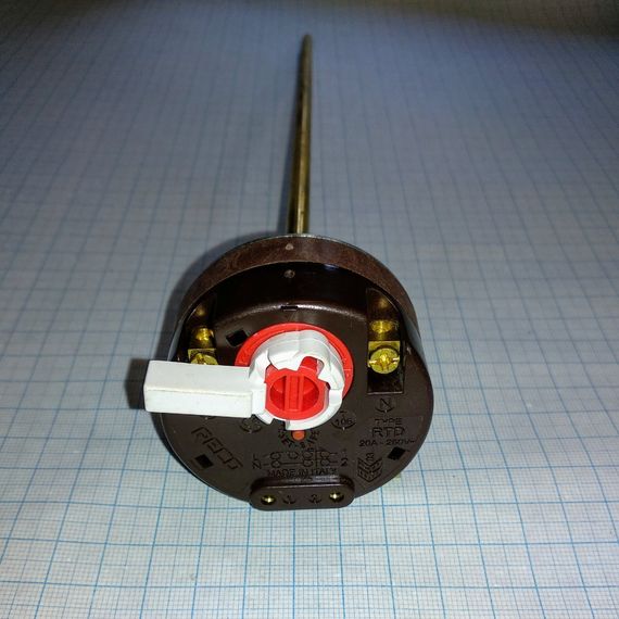 Терморегулятор для водонагрівача RTD 20A/250V з захистом і прапорцем Reco(Італія) | Зображення 1