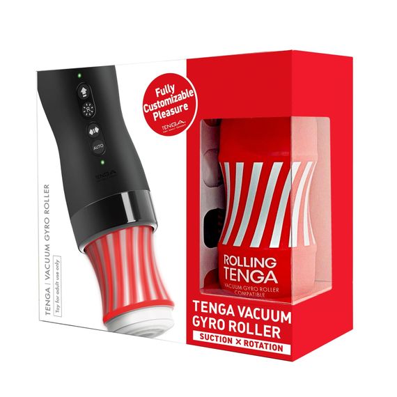 Автоматический мастурбатор Tenga VACUUM GYRO ROLLER SET, ротация и вакуум, совместим с Tenga Cup | Зображення 2