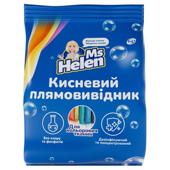 Кислородный пятновыводитель для цветных тканей Ms Helen 900 г | Зображення 1
