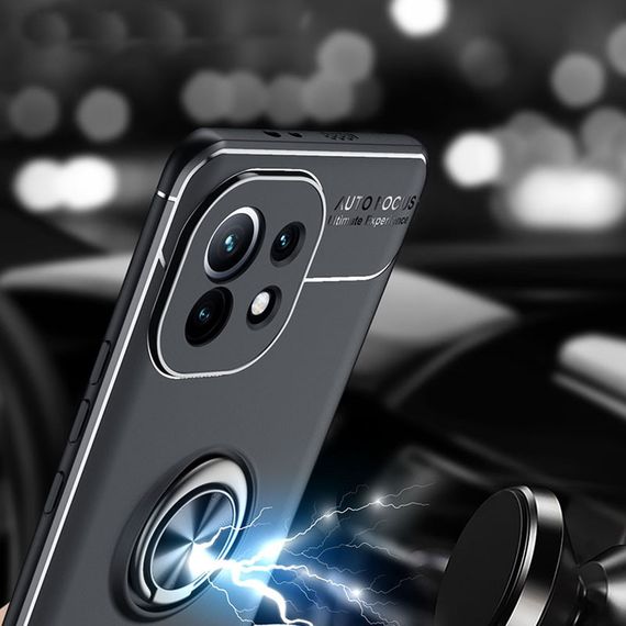 TPU чохол Deen ColorRing під магнітний тримач (opp) для Xiaomi Mi 11 | Зображення 1