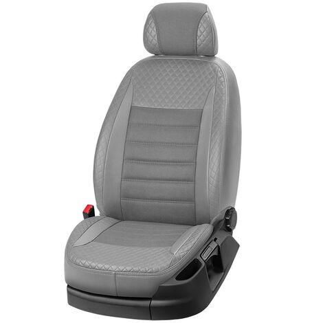 Чохли на сидіння з екошкіри та автотканини ВАЗ Priora 2171 2009-2018 EMC-Elegant