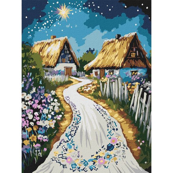 Картина по номерам "Хижина" Идейка KHO5161, 30x40 см