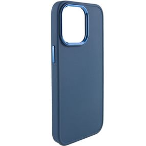 TPU чохол Bonbon Metal Style для Apple iPhone 14 Pro Max (6.7") Силікон, Синий / Denim Blue