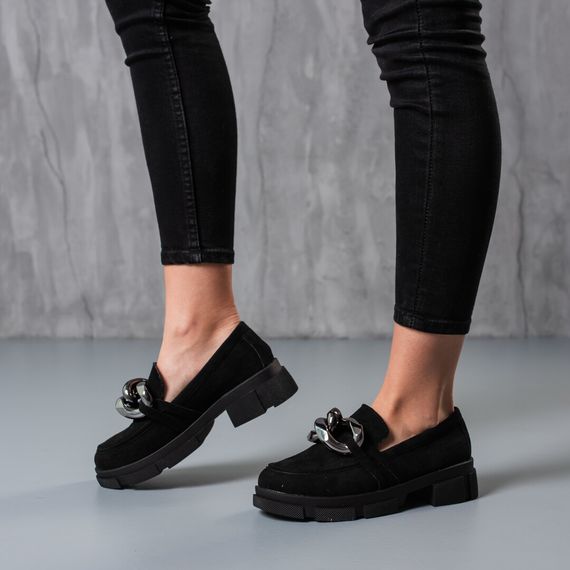Броги женские Fashion Saint 3762 38 размер 24 см Черный | Зображення 7
