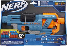 Бластер NERF Elite 2.0 Commander RD-6. Нерф Элит Коммандер. Пистолет револьвер