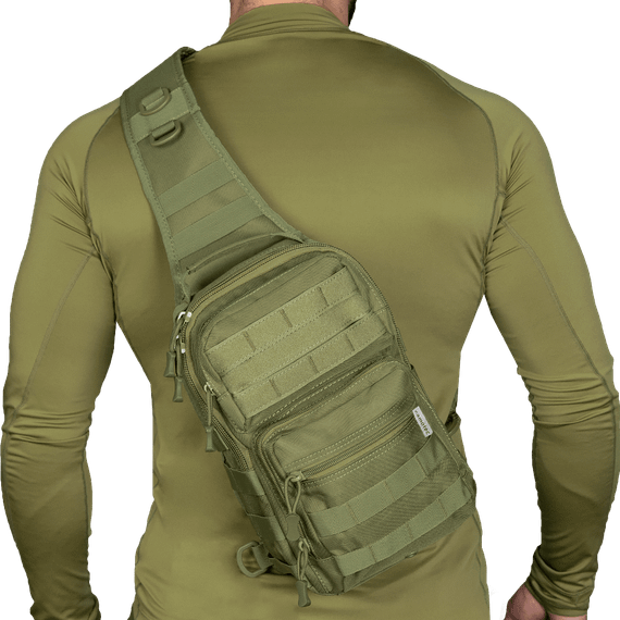 Сумка COB Sling Олива (7118), | Зображення 3