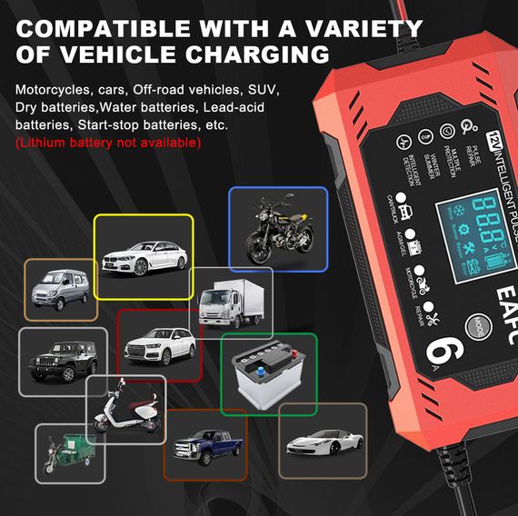 Зарядний пристрій DC для заряджання акумулятора автомобіля 12V/10A | Зображення 2